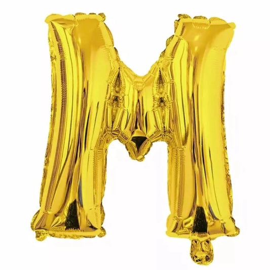 Gold Foil Letter Foil Balloon   Letter"M"