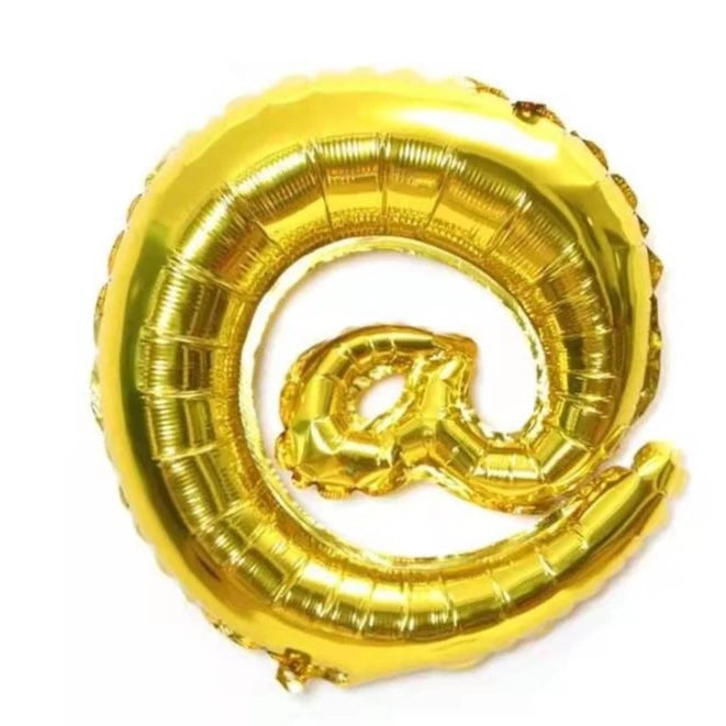 Gold Foil Letter Foil Balloon   Letter