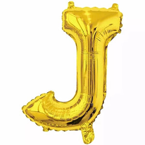 Gold Foil Letter Foil Balloon   Letter"J"