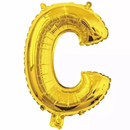 Gold Foil Letter Foil Balloon   Letter"C"