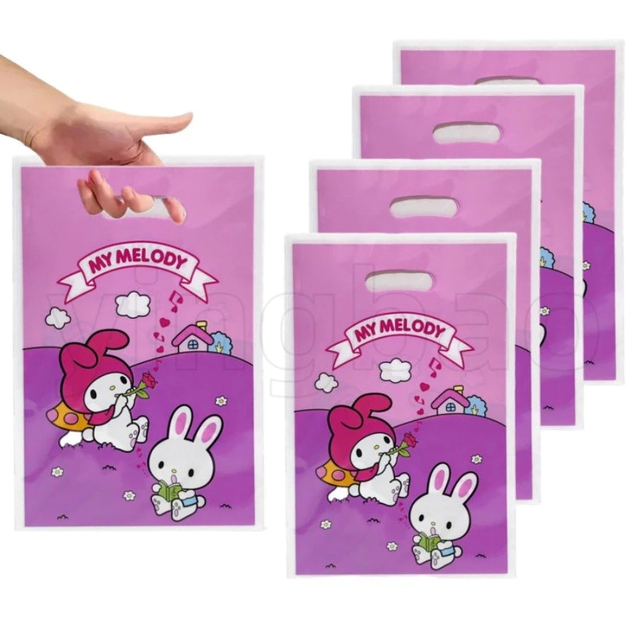 Melody Party Favor Bag Plastic Goodie Gift Bags for Kids Birthday Party