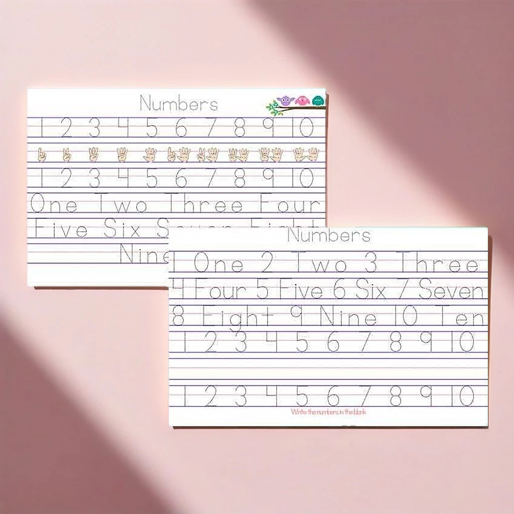Customized Dotted Tracing Pads for Kids, Beginner & Preschool Learning