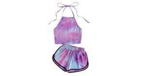 Zenaida Mart Women spagetti Tank Top and shorts set
