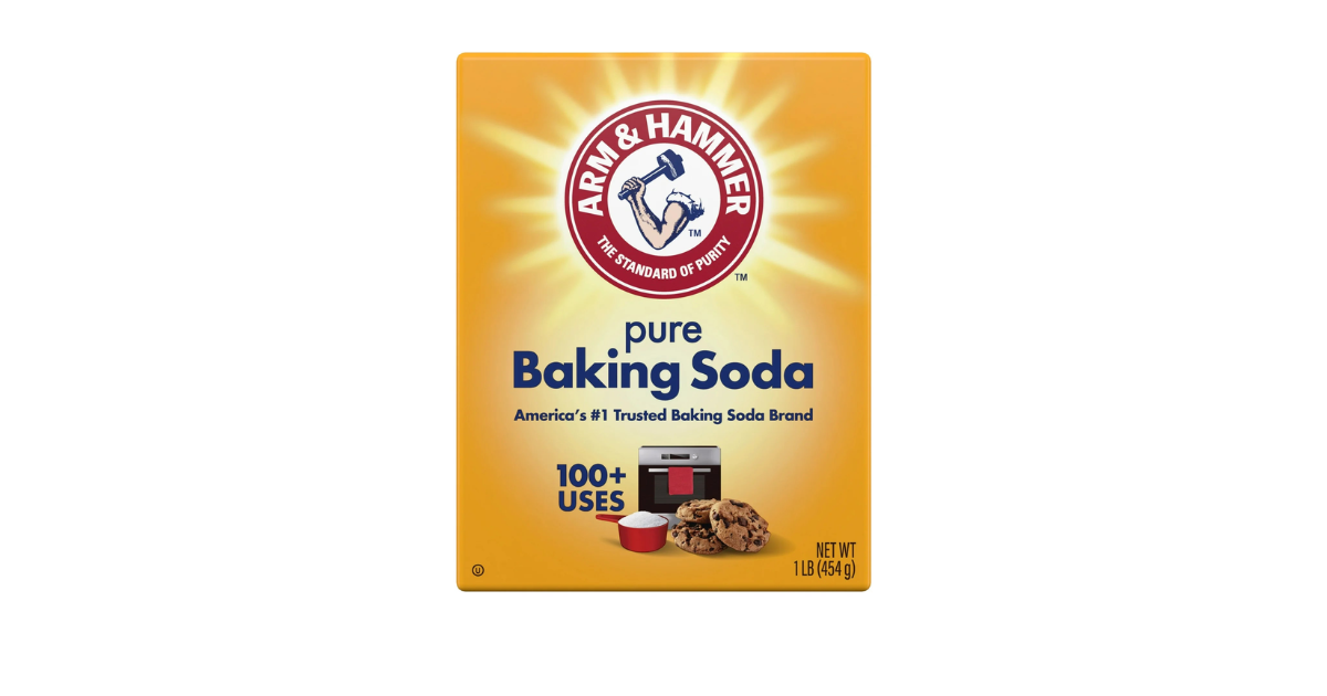 ARM & HAMMER Pure Baking Soda, For Baking, Cleaning & Deodorizing, 1 lb Box