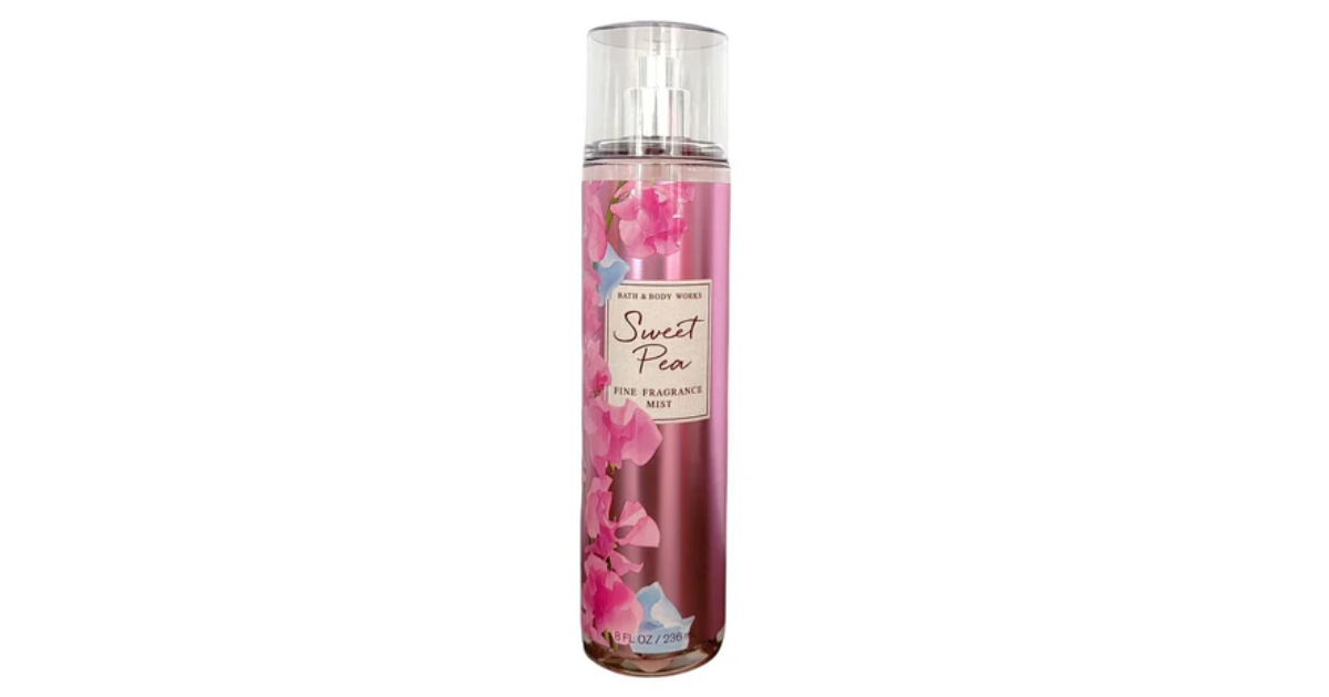 Bath & Body Works Sweet Pea Fine Fragrance Body Mist Spray 8 oz