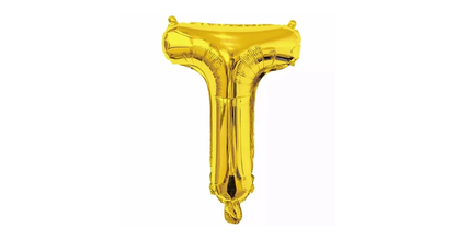 Gold Foil Letter Foil Balloon   Letter"T"