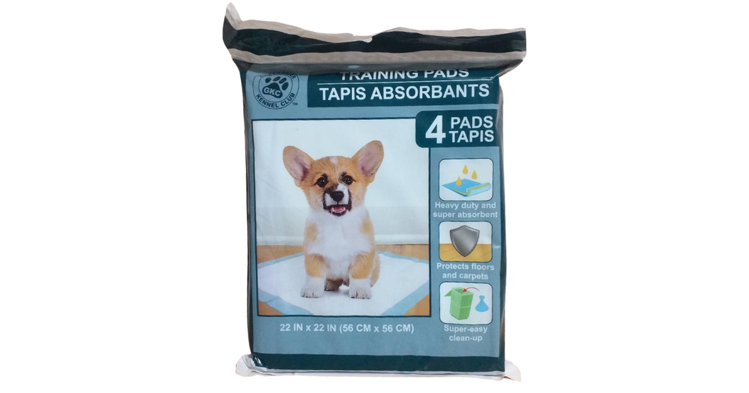 Training Pads  for dog/cat Tapis Absorbants 4 pads 22in x22in(56cmx56cm)