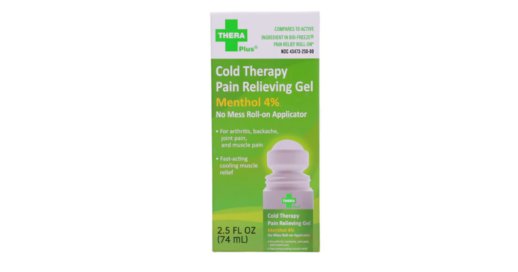 Thera Plus Cold-Therapy Roll-on Pain-Relieving Gel, 2.5-oz