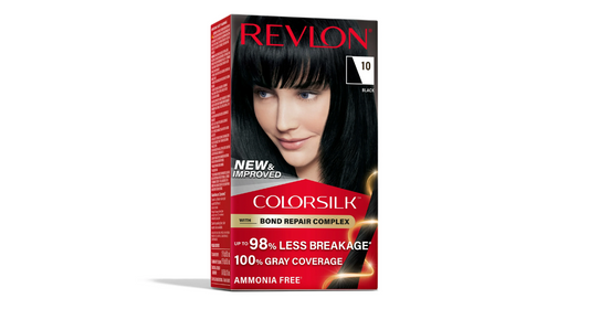REVLON #10 Permanent hair color BLACK ammonia free w/keratin (U.S.A)
