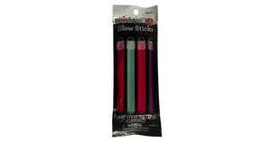 Purple/Pink/Blue Glow Sticks, 6", 4 Pieces, by Way To Celebrate
