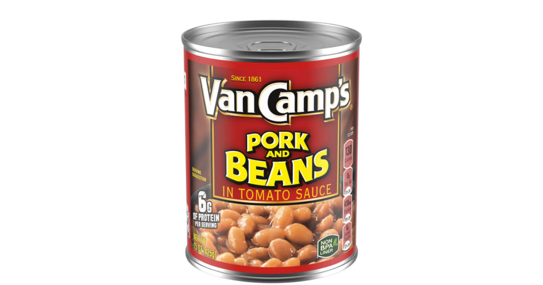 Van Camp's Pork And Beans In Tomato Sauce, Canned Beans, 15 oz