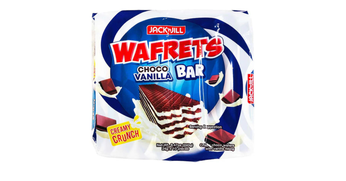 Jack 'n Jill Wafrets Choco Vanilla Brix 24g x 10's