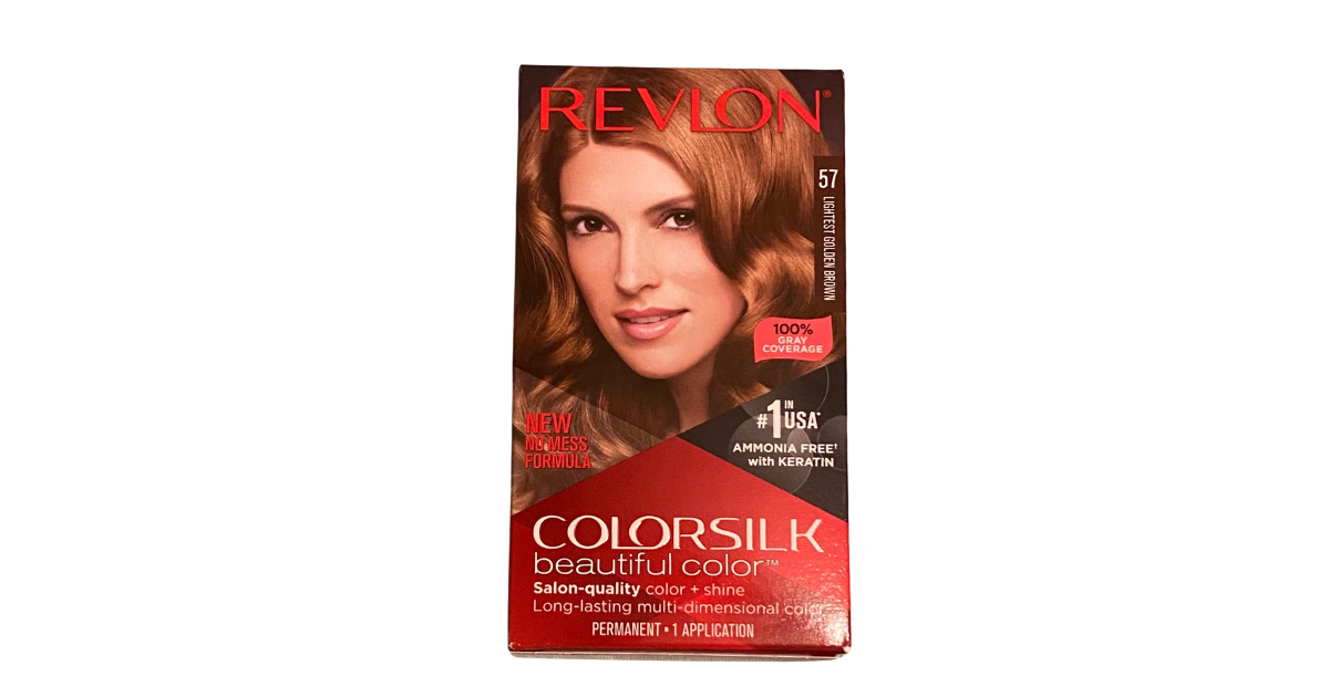 REVLON #57 Permanent color Light Golden Brown ammonia free w/keratin (U.S.A)