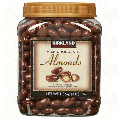 Kirkland Signature Milk Chocolate Roasted Almonds, 1.36kg (3lb)