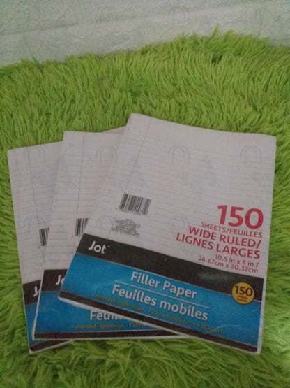 Jot Wide Rule - Filler Paper