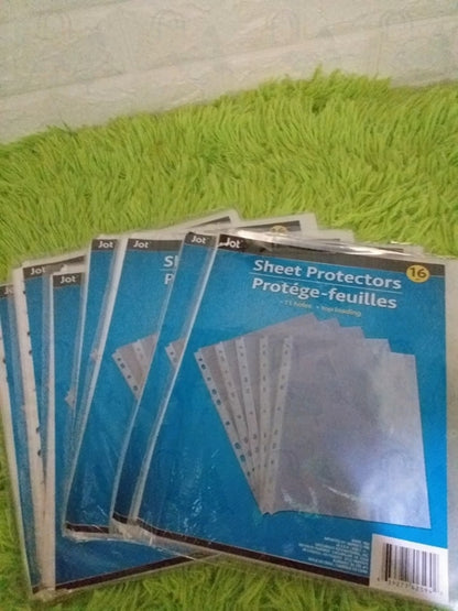 Jot 16 Sheet Protectors