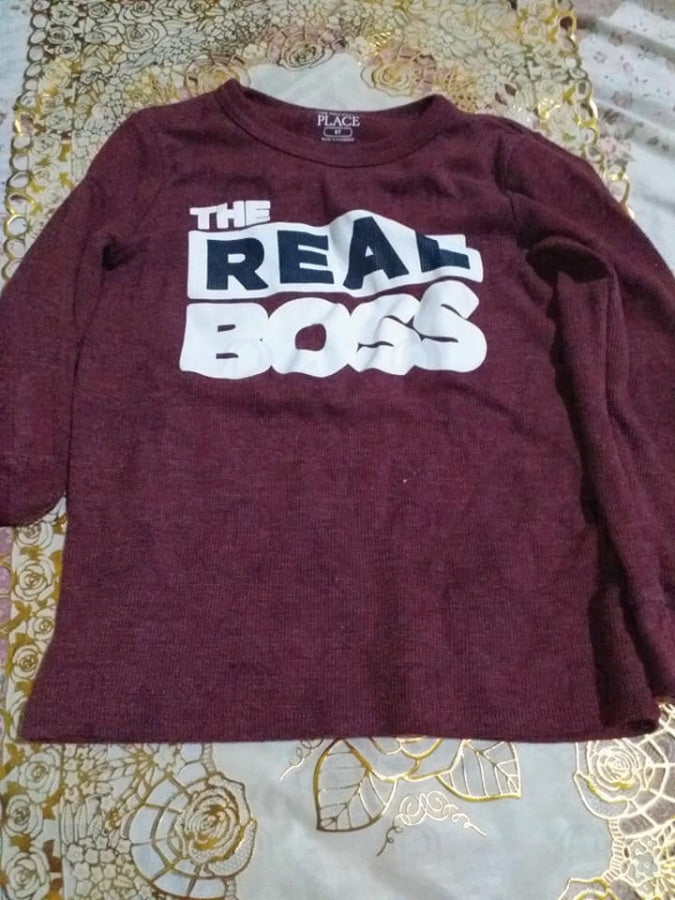 the real boss longsleeve  5Tsize kids clothes