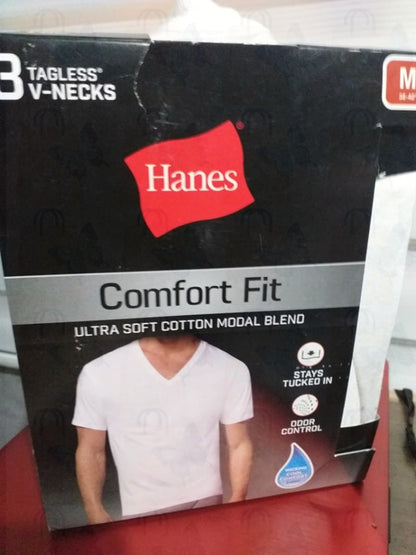 Hanes Comport Fit T-shirt V-neck 3 in 1 Pack