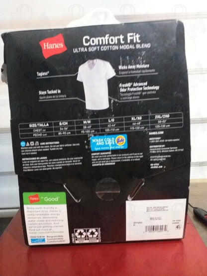 Hanes Comport Fit T-shirt V-neck 3 in 1 Pack