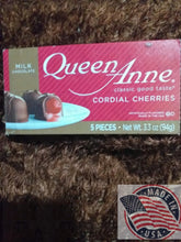 Load image into Gallery viewer, Queen Anne milk chocolate cordial cherries 3.3 oz
