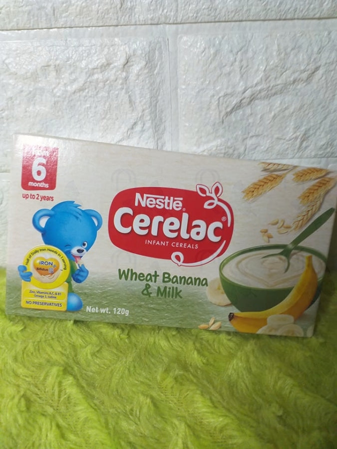 Nestle Cerelac Wheat Banana & Milk (120)