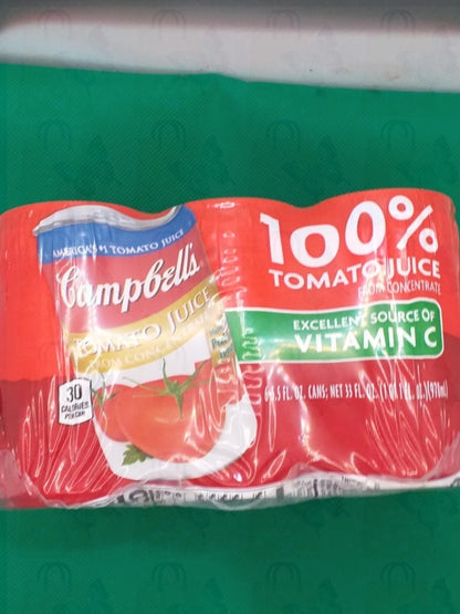 CAMPBELL'S  100% Tomato juice Non-GMO 6pack 978ml