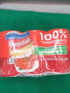 CAMPBELL'S  100% Tomato juice Non-GMO 6pack 978ml
