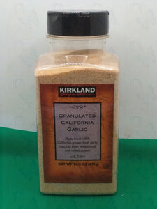 Kirkland Signature California granulated garlic, 18 oz(exp.03/23)