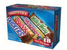 Load image into Gallery viewer, Variety pack  assorted chocolate full size candy bar
