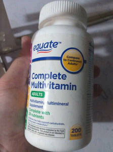 Equate Complete multivitamins/multimineral supplement  Adults 200 tablets