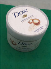 Load image into Gallery viewer, Dove Exfoliating body polish crushed macadamia &amp; rice milk 10.5 oz
