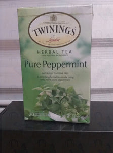 Twinings Pure Peppermint Herbal  tea bags 20 counts 40g