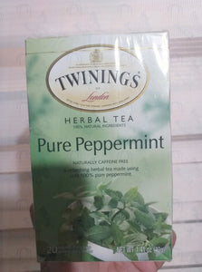 Twinings Pure Peppermint Herbal  tea bags 20 counts 40g