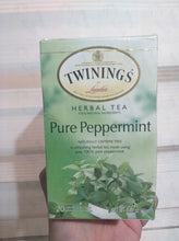 Load image into Gallery viewer, Twinings Pure Peppermint Herbal  tea bags 20 counts 40g
