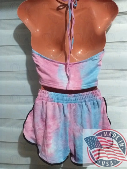 Zenaida Mart Women spagetti Tank Top and shorts set