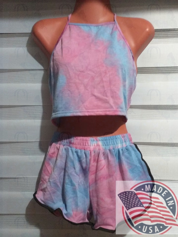 Zenaida Mart Women spagetti Tank Top and shorts set