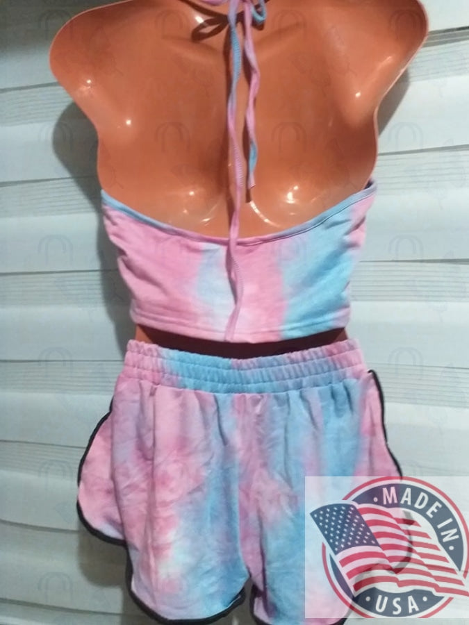 Zenaida Mart Women spagetti Tank Top and shorts set