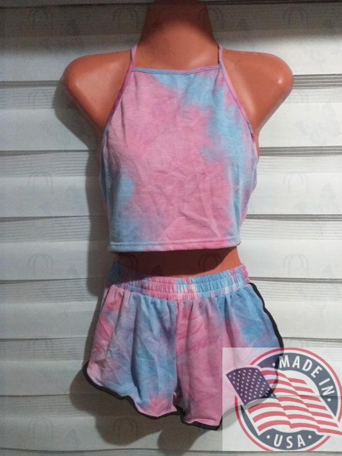 Zenaida Mart Women spagetti Tank Top and shorts set