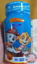 Load image into Gallery viewer, Li&#39;l Critters  Paw patrol Gummy Multivitamin America&#39;s #1 gummy vitamin 60 count
