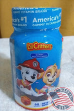 Load image into Gallery viewer, Li&#39;l Critters  Paw patrol Gummy Multivitamin America&#39;s #1 gummy vitamin 60 count
