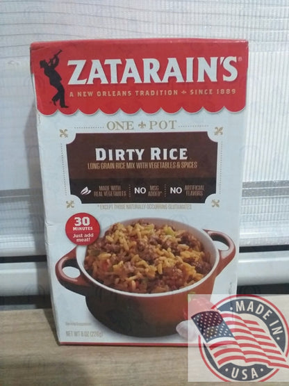 Zatarain's one pot Dirty rice long grain rice mix with vegetables & spices 226g