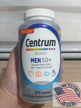 Load image into Gallery viewer, Centrum silver Men 50+multivitamin 275 tablets
