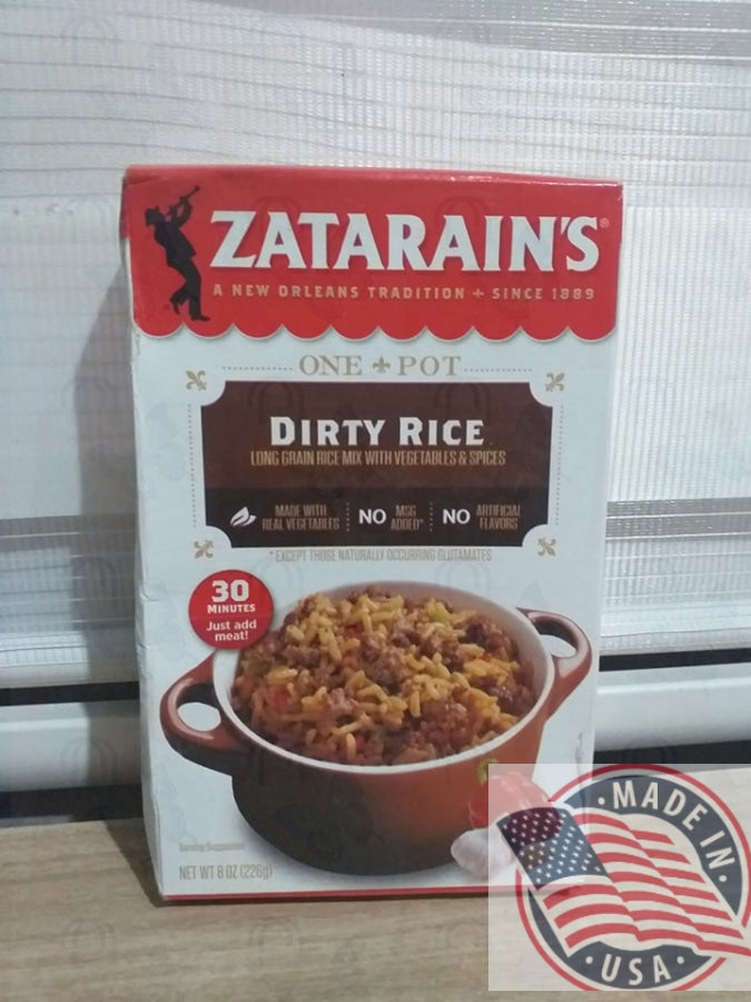 Zatarain's one pot Dirty rice long grain rice mix with vegetables & spices 226g