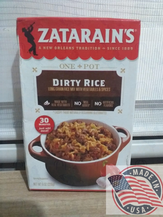 Zatarain's one pot Dirty rice long grain rice mix with vegetables & spices 226g