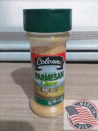 Colonna Grated Parmesan Cheese 2.5 oz/71g