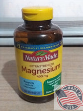 Load image into Gallery viewer, Naturemade  extra strength Magnesium 400mg 180 softgel
