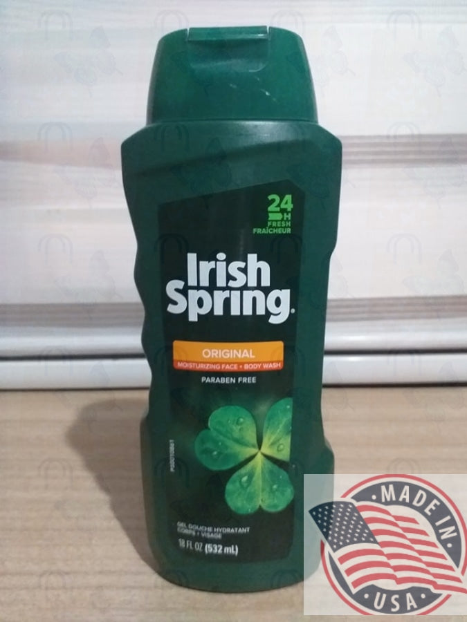 Irish Spring Original moisturising face+bodywash 18 oz(532ml)