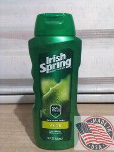 Irish Spring Aloe bodywash 24hr fresh paraben free 18 oz(532ml)