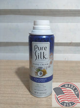 Load image into Gallery viewer, Pure Silk Shave Cream CoCOnut &amp; oat flour soothes skin 5 oz(142g)
