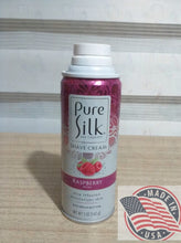 Load image into Gallery viewer, Pure Silk  Shave Cream Raspberry mist aloe infusion moisturizers skin 5 oz (142g) U.S.A
